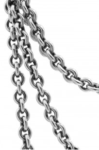 Neff Goldsmith Link Chain w/ Custom Silver & Gold Clasp - 4mm / 24" - Image 1